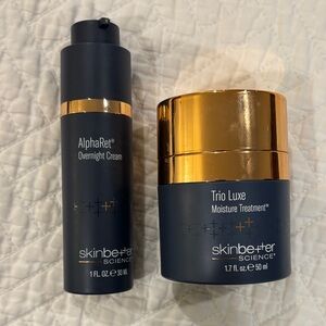 Skinbetter Science Alpharet overnight cream & Trio Luxe moisture treatment.